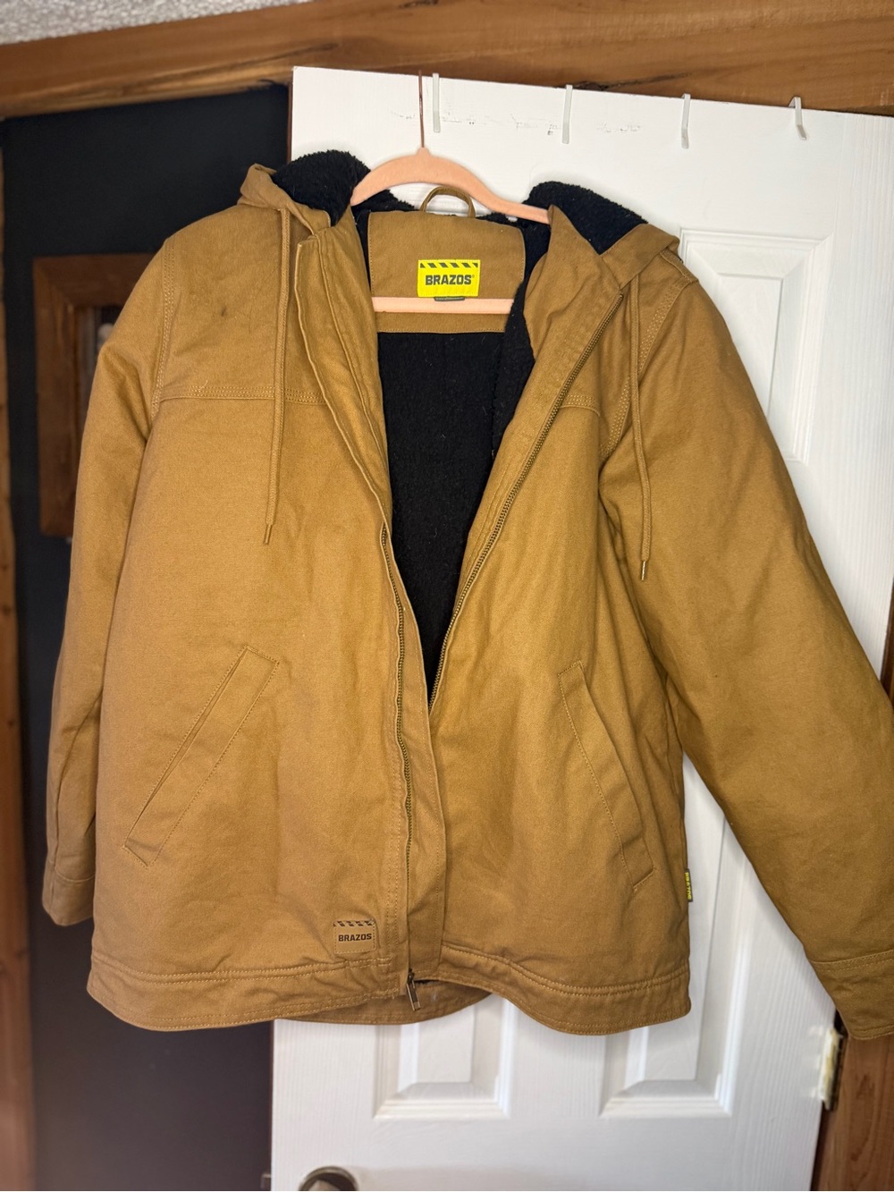 Brazos Men’s Hooded Field Jacket in Tan